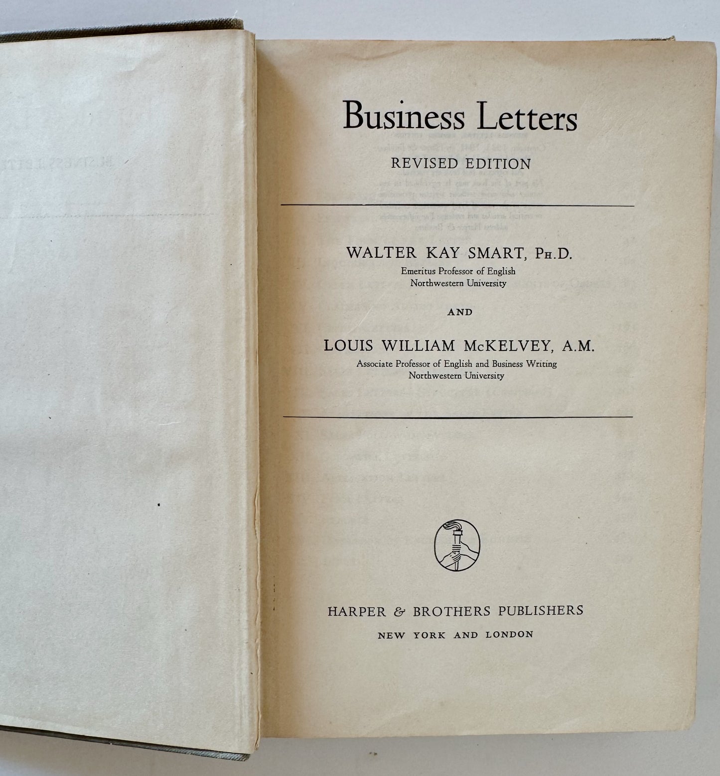 Business Letters, 1941 Secretarial Textbook