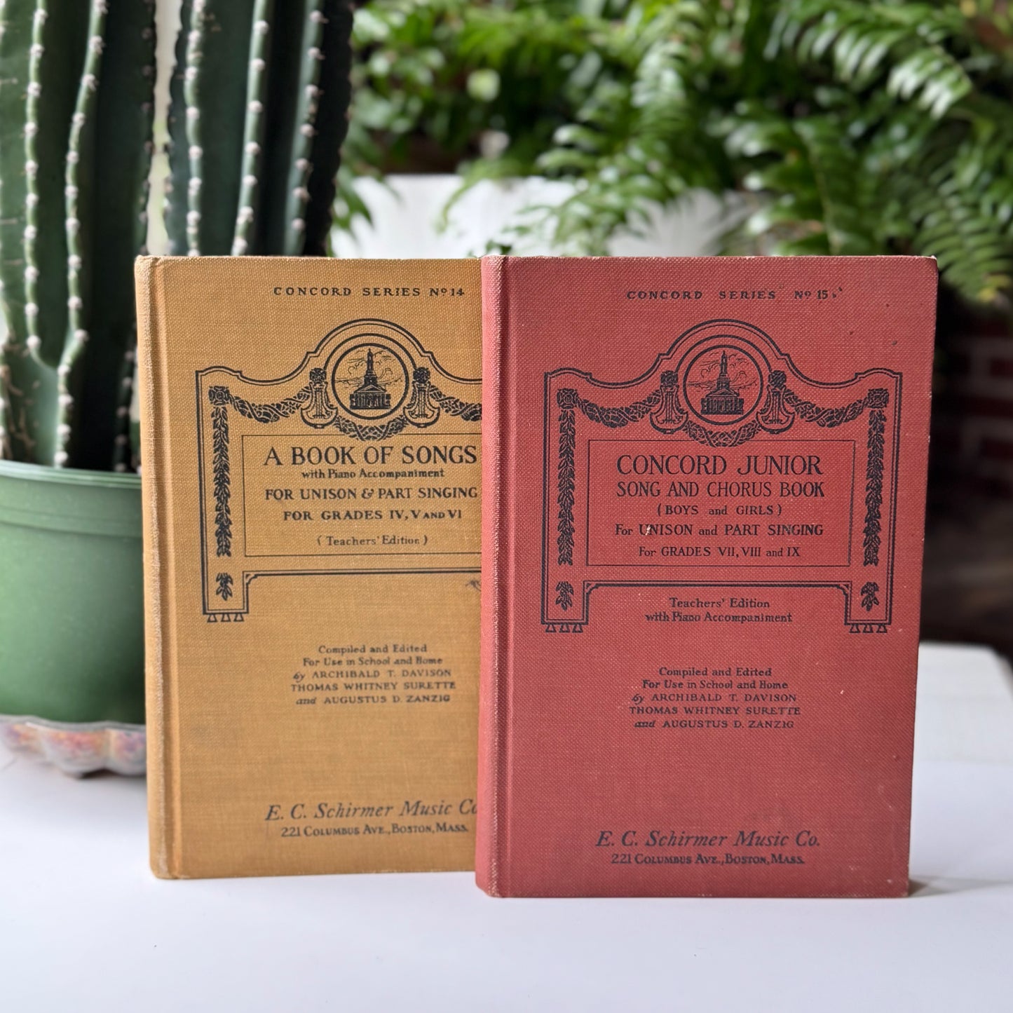 Concord Series Song Books for Schools, Teacher's Editions for Grades IV, V, and VI and VII, VIII, and IX, 1920s