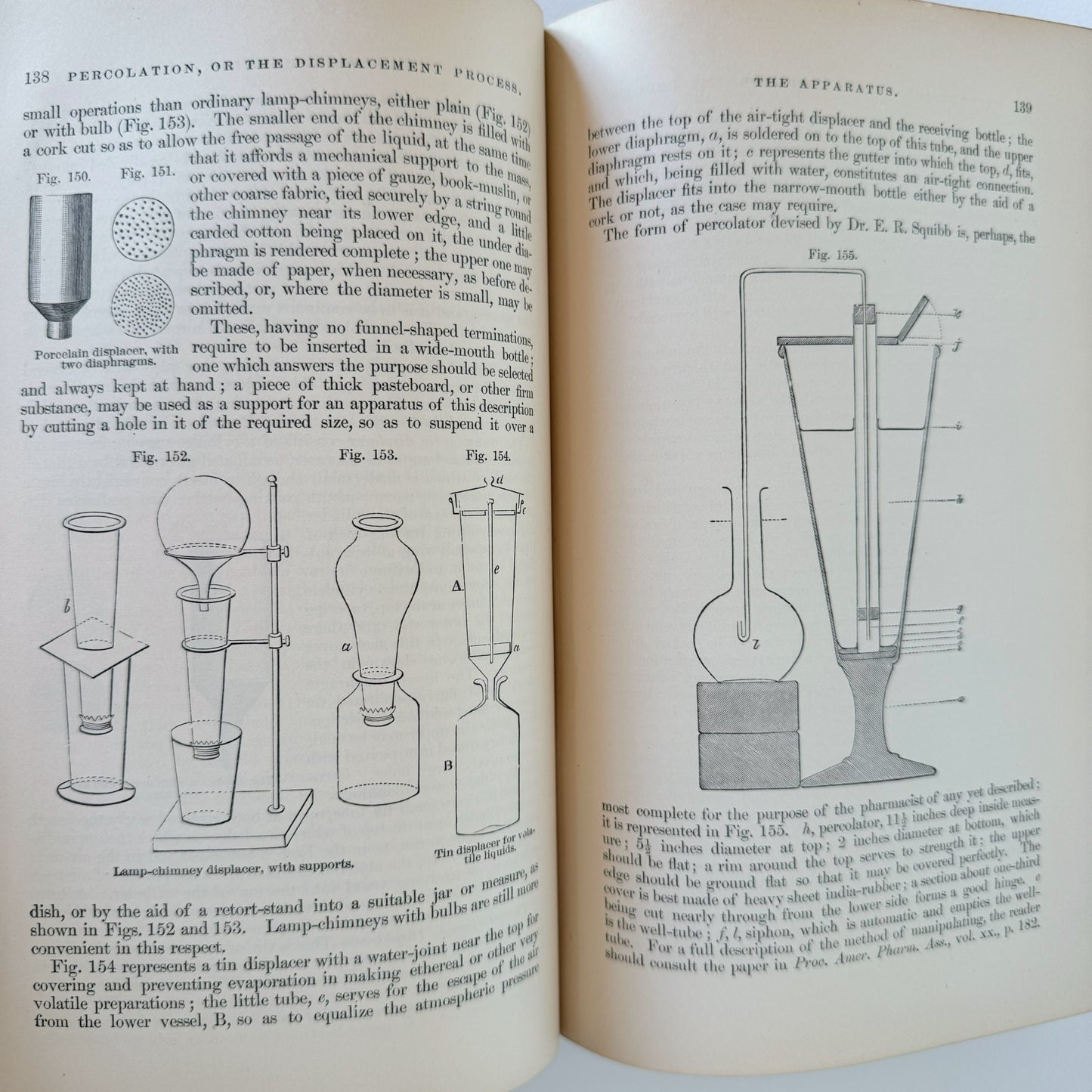 A Treatise on Pharmacy, Fifth Edition, 1884 Antique Medical Textbook, Illustrated