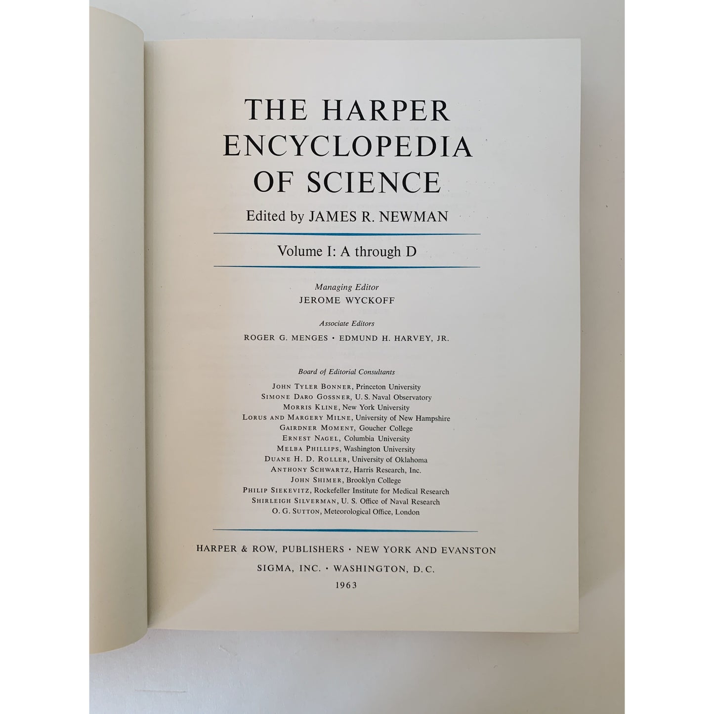 The Harper Encyclopedia of Science, 1963 Hardcovers in Slipcase