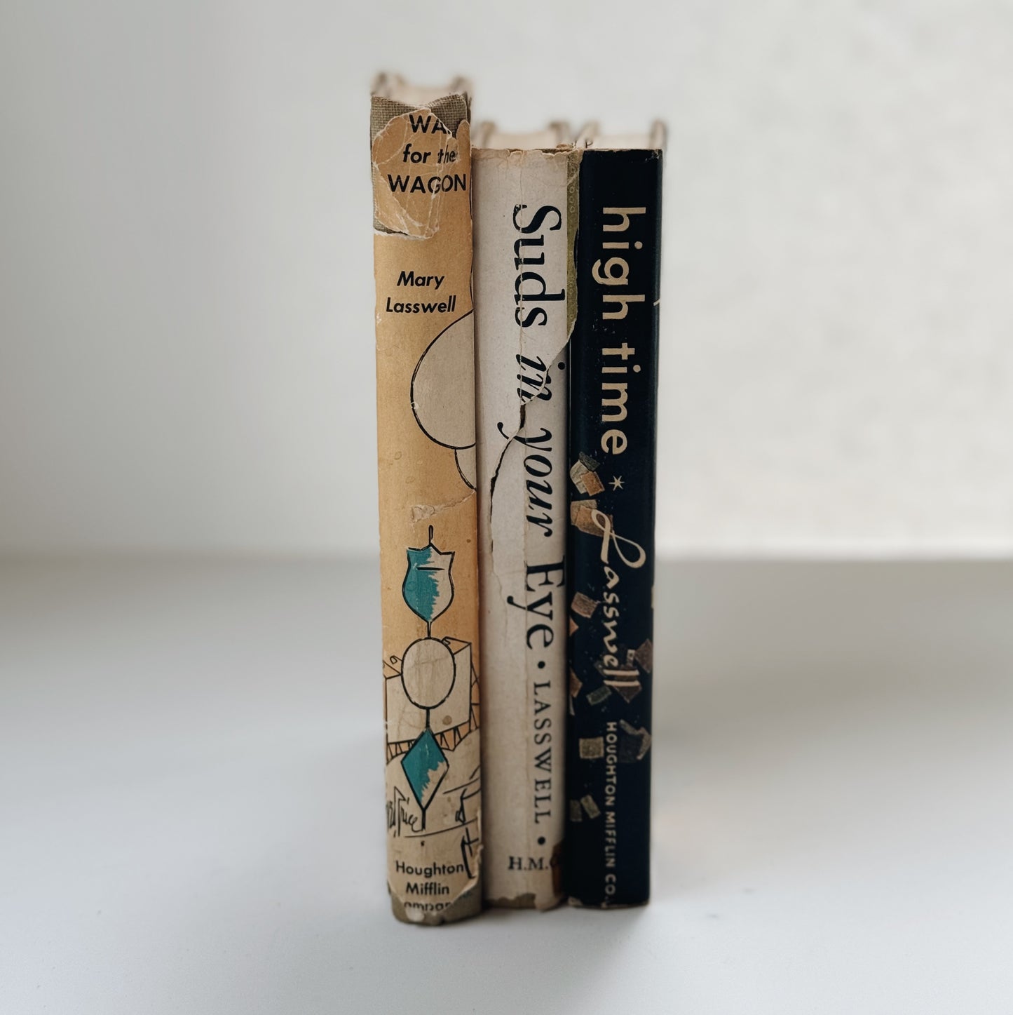 Set of Three Mary Lasswell Books - Wait for the Wagon, Suds in Your Eye, High Time