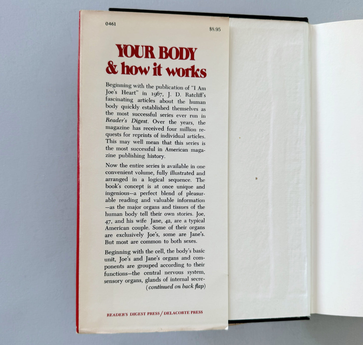 Your Body & How It Works, Vintage 1975 Reader's Digest Illustrated Hardcover