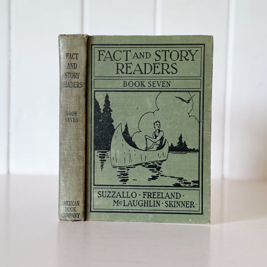 Fact and Story Readers Book Seven, 1934 Art Deco Era School Reader