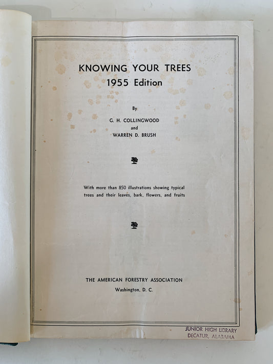 Knowing Your Trees, American Forestry Association, 1958 Illustrated Hardcover Book