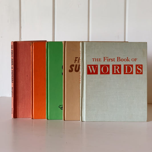 Set of Five: The First Book of Pioneers, Atlas, Submarines, Words, Surprising Facts