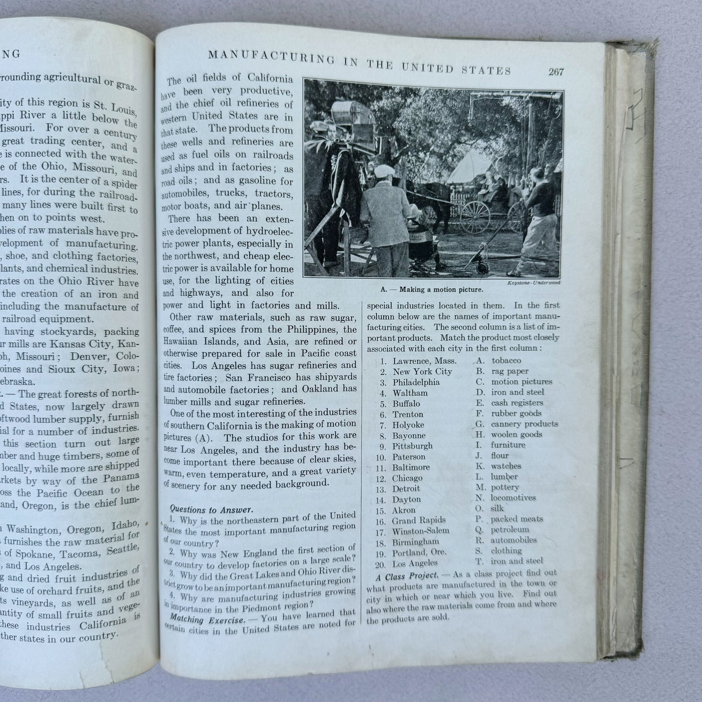 How the World Lives and Works, Book Four, 1935 Geography School Book