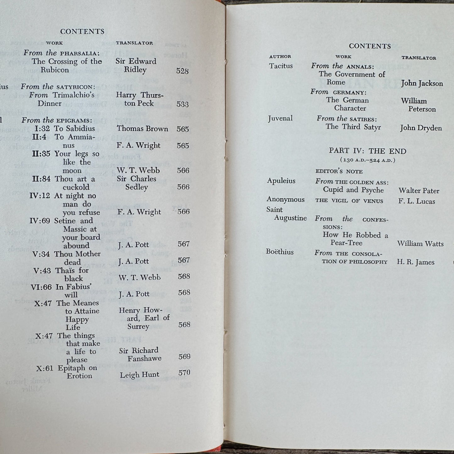 The Portable Roman Reader, The Culture of the Roman State, Basil Davenport, 1967
