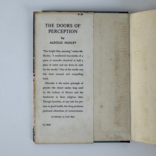 The Doors of Perception, Aldous Huxley, 1st US Edition, 1954 Hardcover