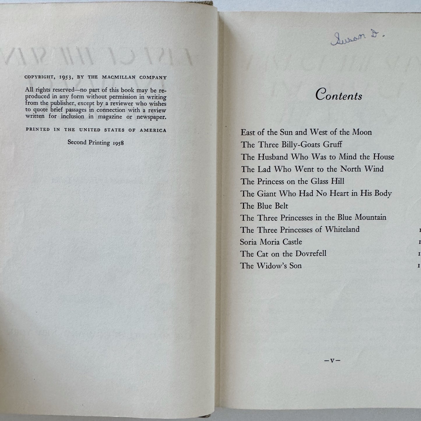 East of the Sun and West of the Moon, Macmillan's Childrens Classics Series, 1958, Hedvig Collins, Asbjornsen