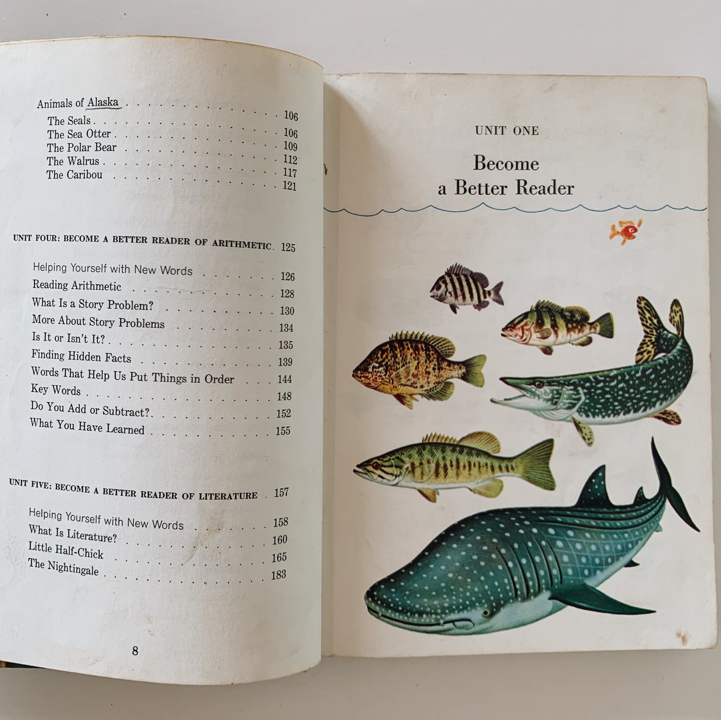 From Fins to Feathers, Mid Century 1966 Science and Reading School Book