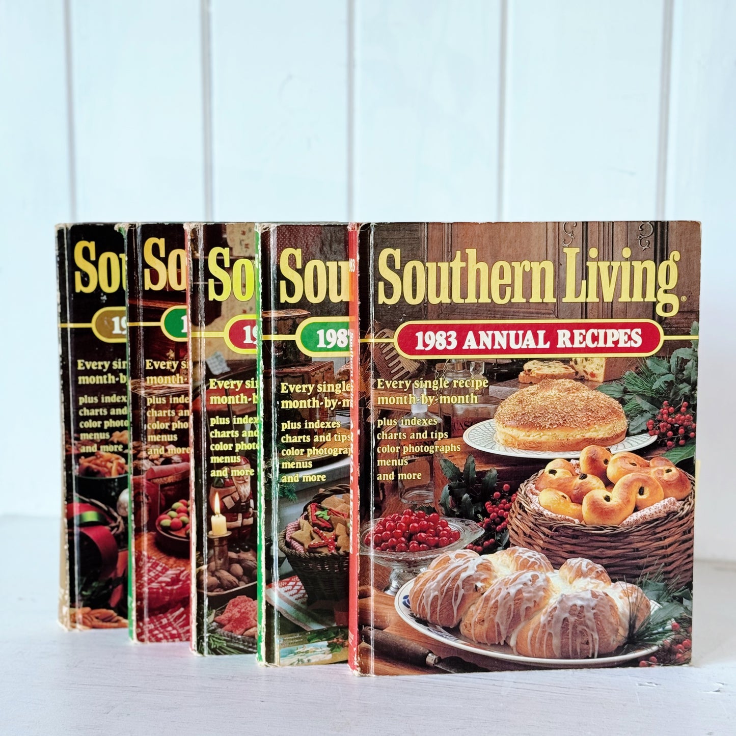 Southern Living Annual Cookbook Set From the 1980s