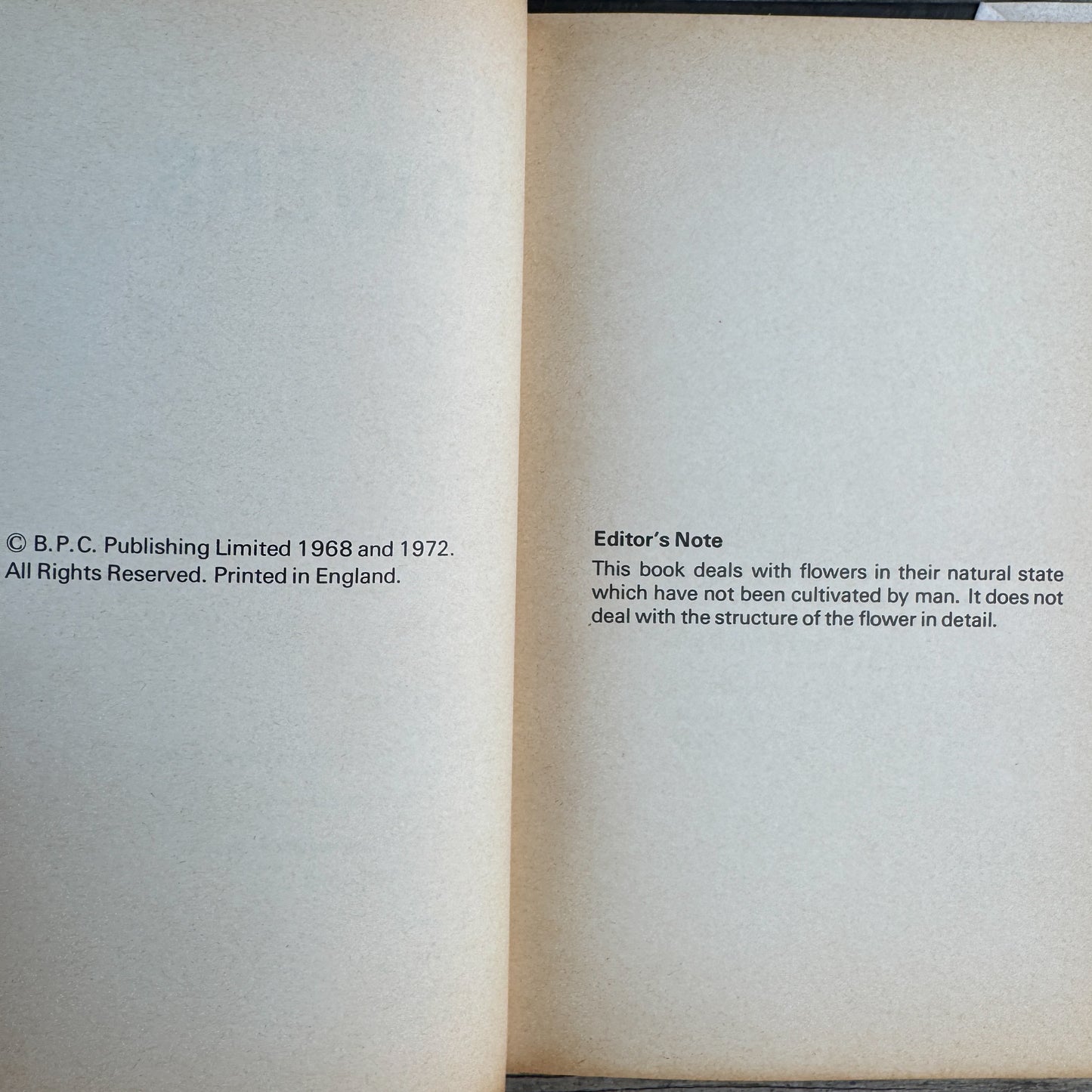 The World of Wildflowers, Botanical Illustrations, 1972