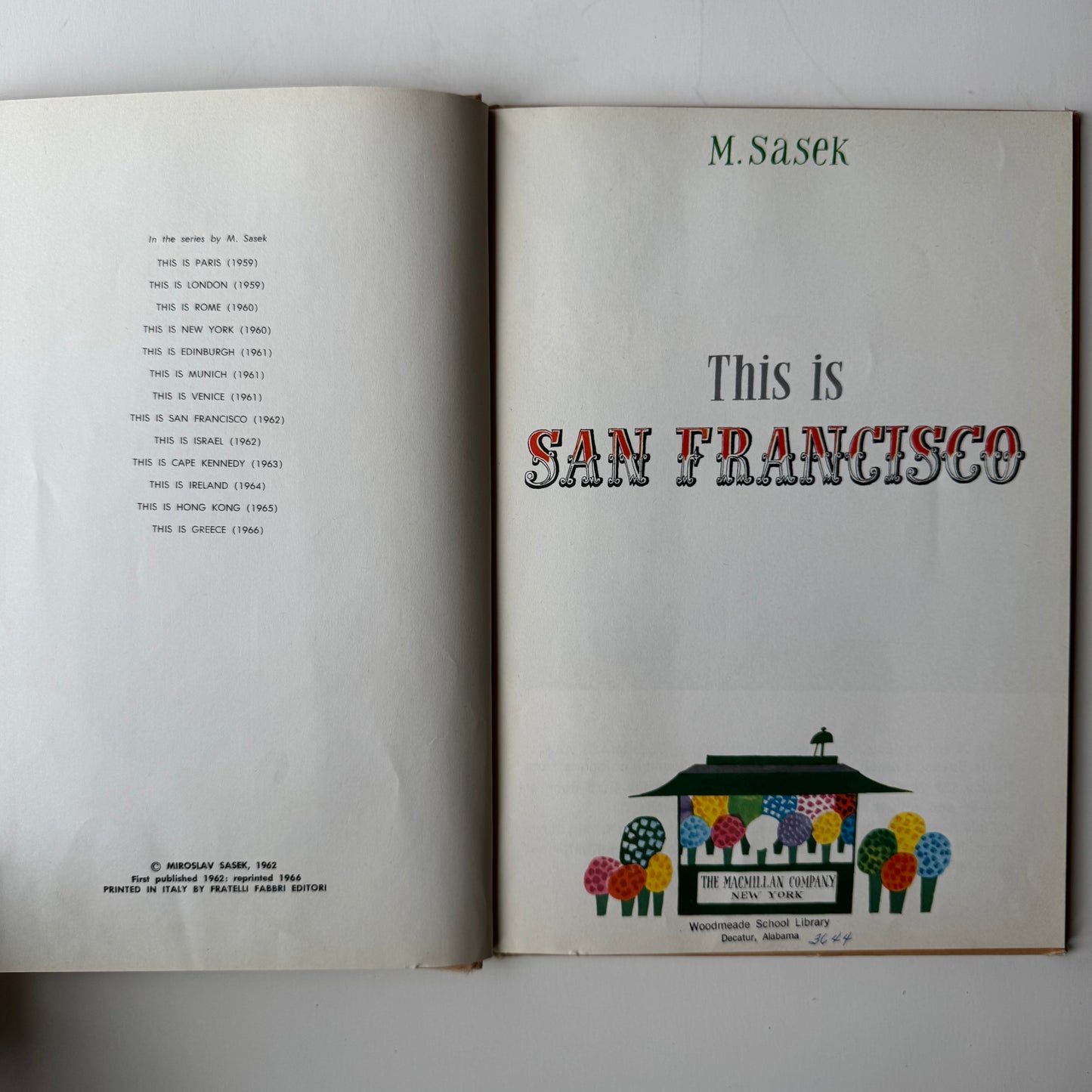 This is San Francisco, Mid Century Children's Travel Book, 1966, Hardcover