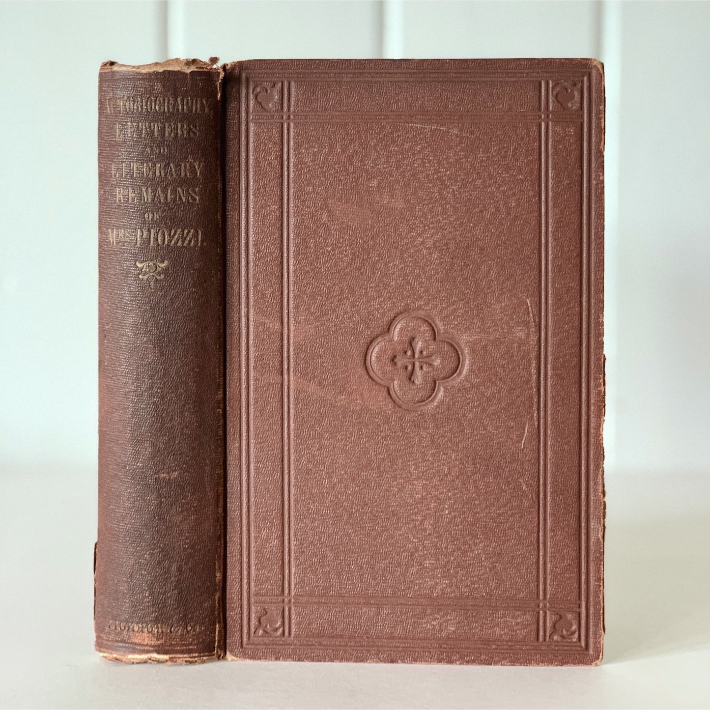 Autobiography, Letters, and Literary Remains of Mrs. Piozzi (Thrale), 1861