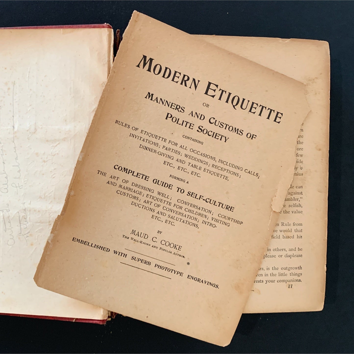 Modern Etiquette or Manners and Customs of Polite Society, 1906