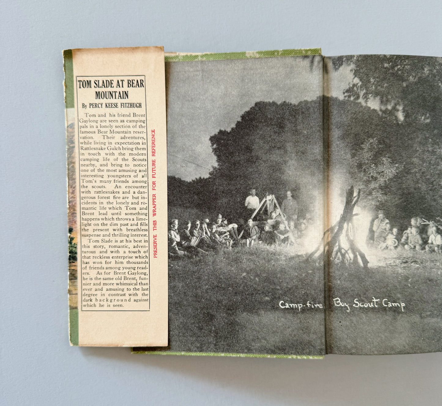 Tom Slade at Bear Mountain, Percy Keese Fitzhugh, Boy Scout Book, 1925