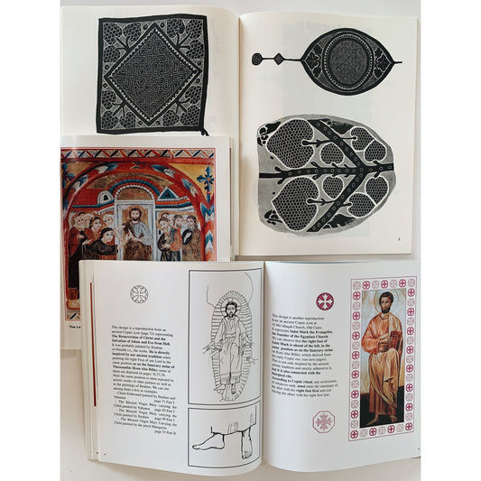 Coptic Icons I, Coptic Icons II, Coptic Textile Designs, Paperback Book Bundle