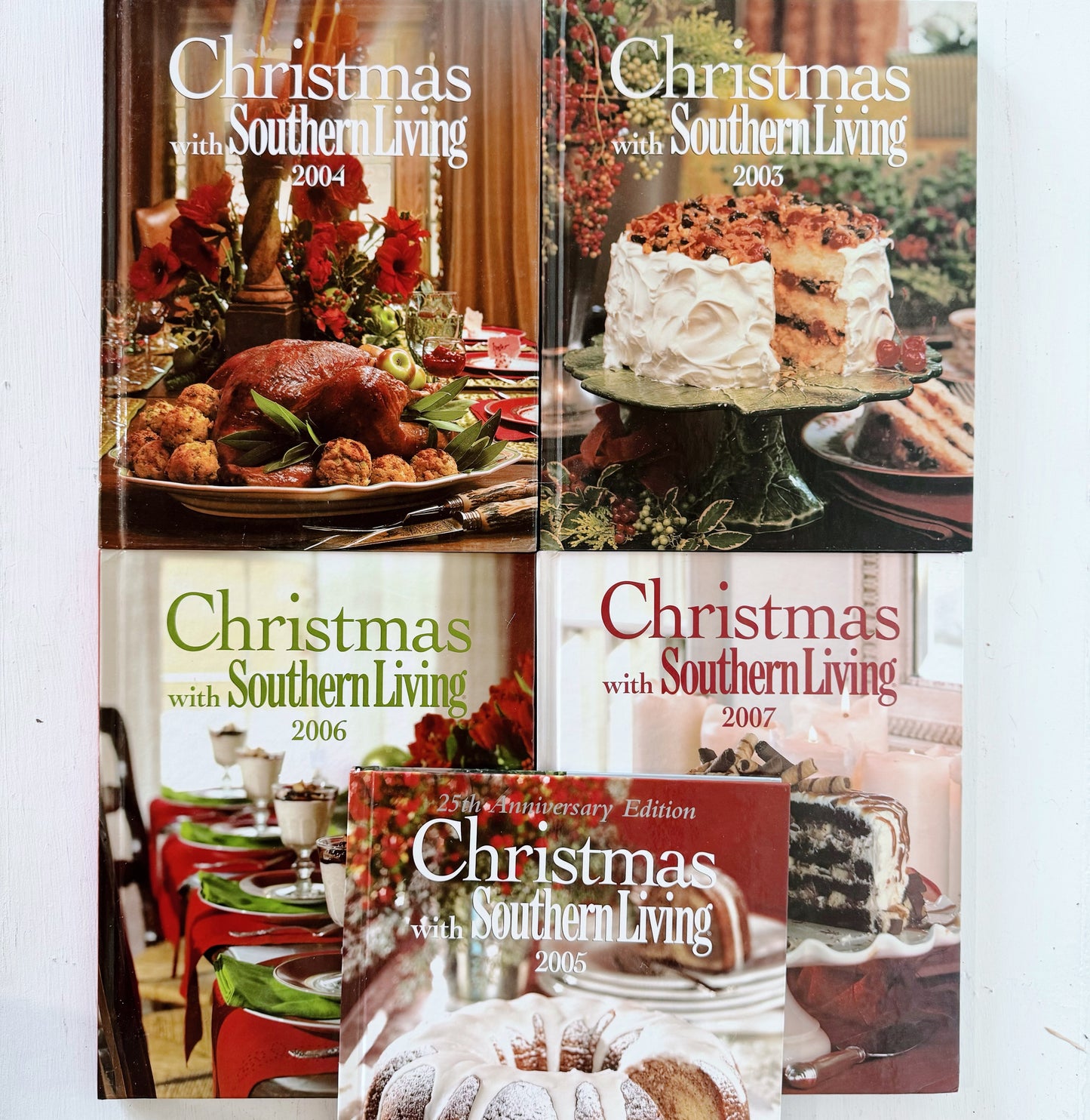 Southern Living Christmas Book Bundle, Vintage and Modern