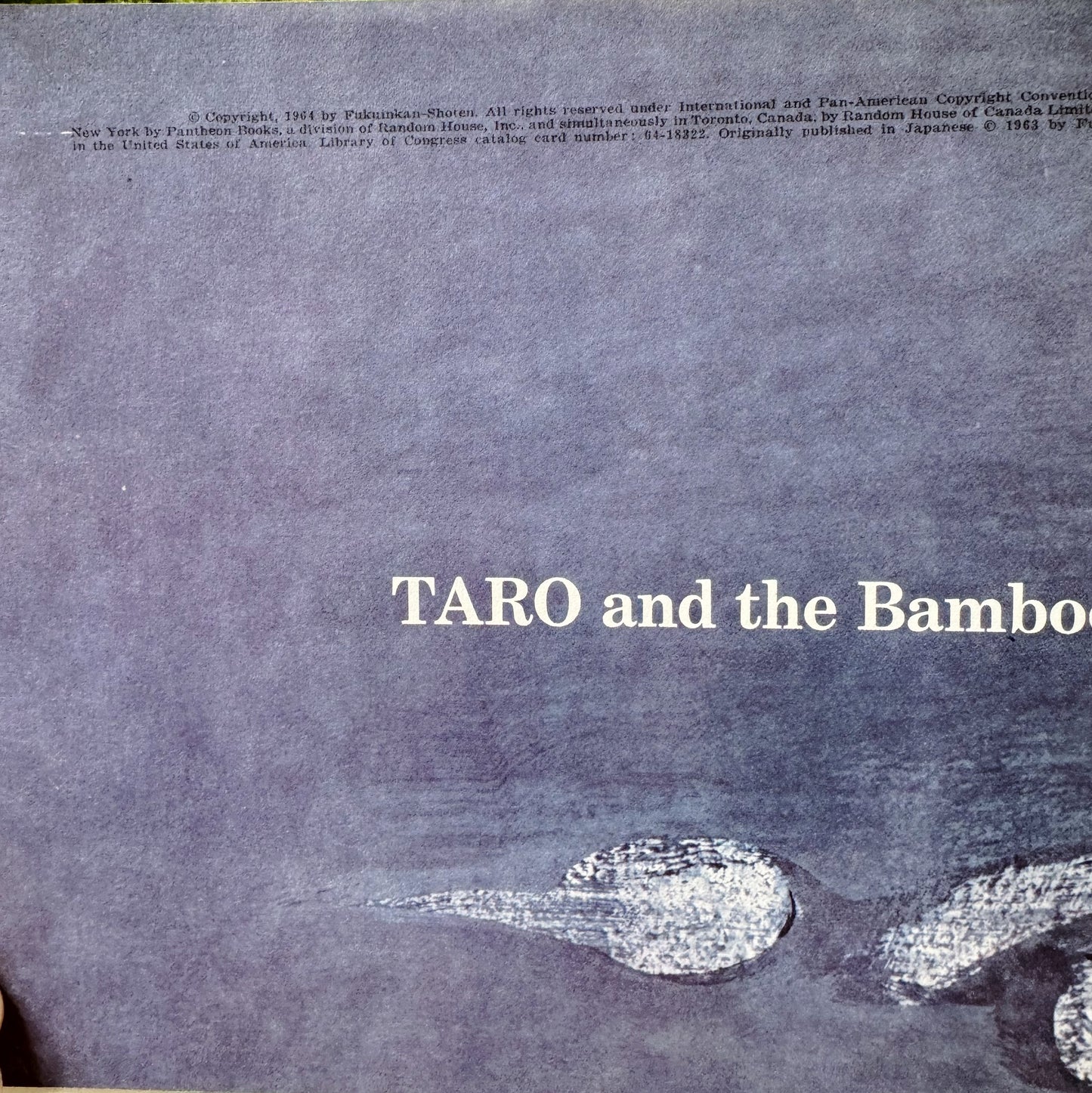 Taro and the Bamboo Shoot, Masako Matsuno, 1964, Hardcover