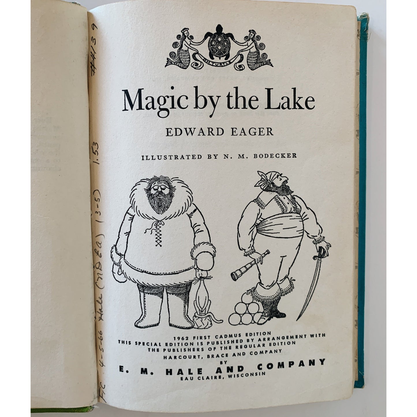Magic By The Lake, Edward Eager, 1962, Hardcover