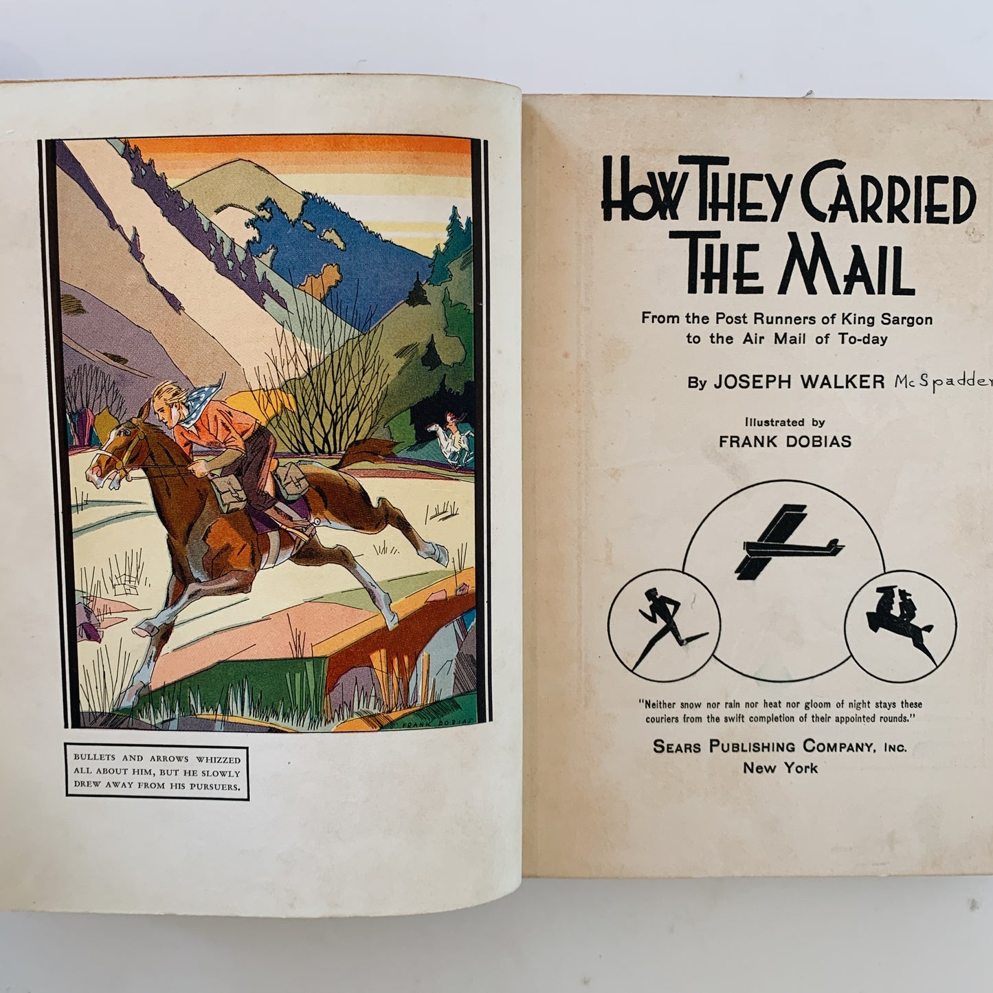 How They Carried the Mail, 1930 Children's Nonfiction, Illustrated