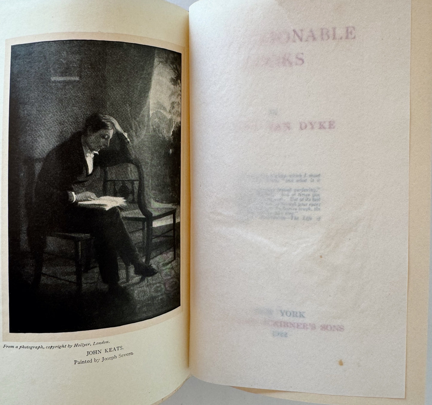 Companionable Books, 1922, Selected by Henry Van Dyke