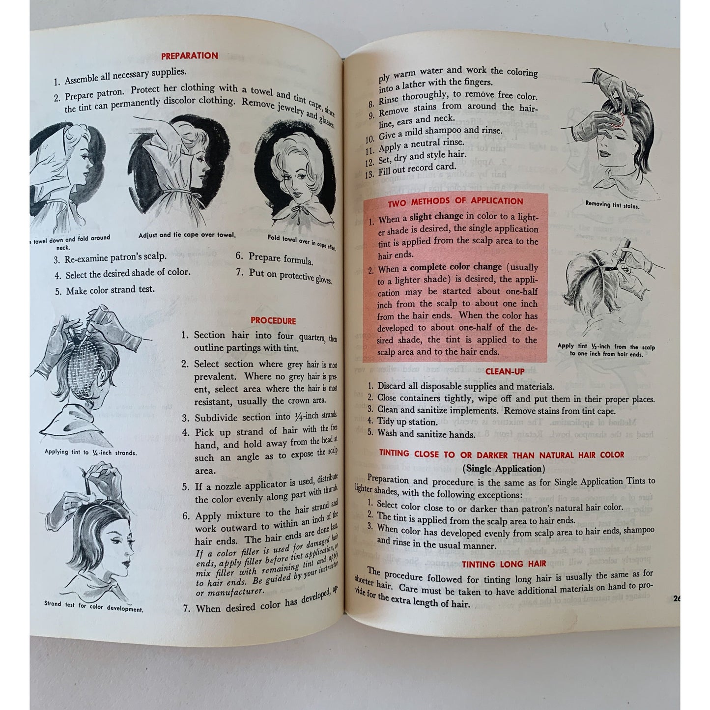 Standard Textbook of Cosmetology, Retro Mid Century 1965 Hardcover School Book