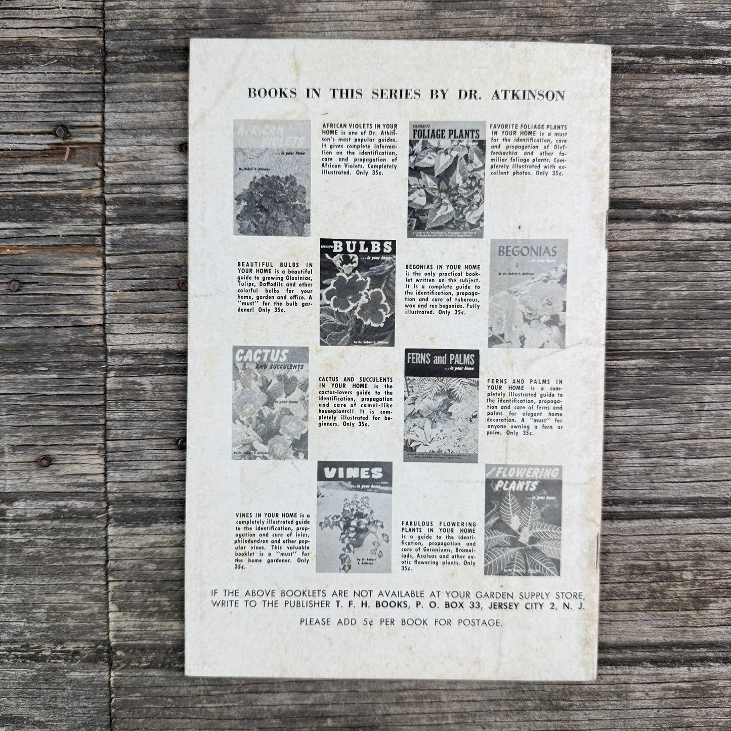 Bonsai, Mid Century Paperback, 1961