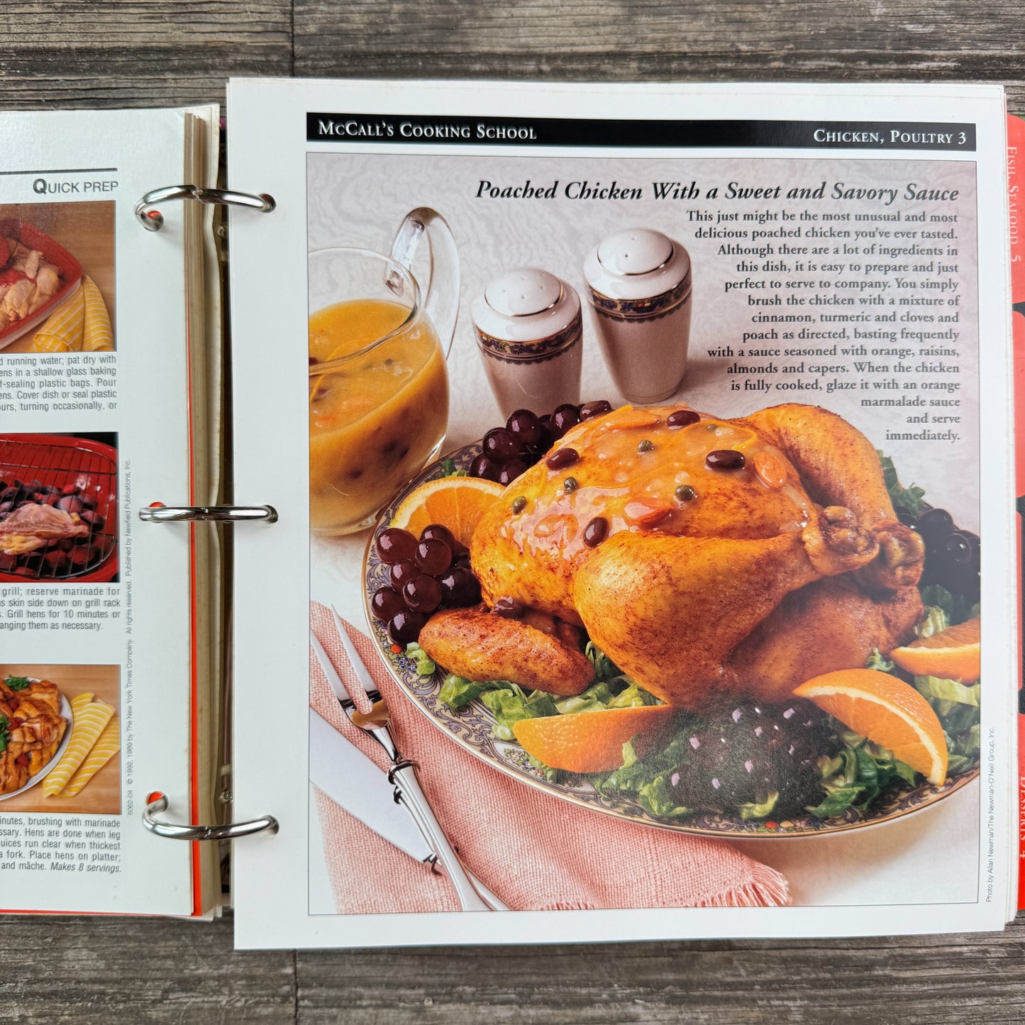 McCall’s Cooking School, Large Binder Book, 1992