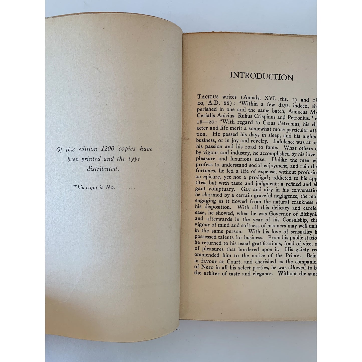 The Satyricon of Petronius, 1930, Privately Printed Oscar Wilde Translation