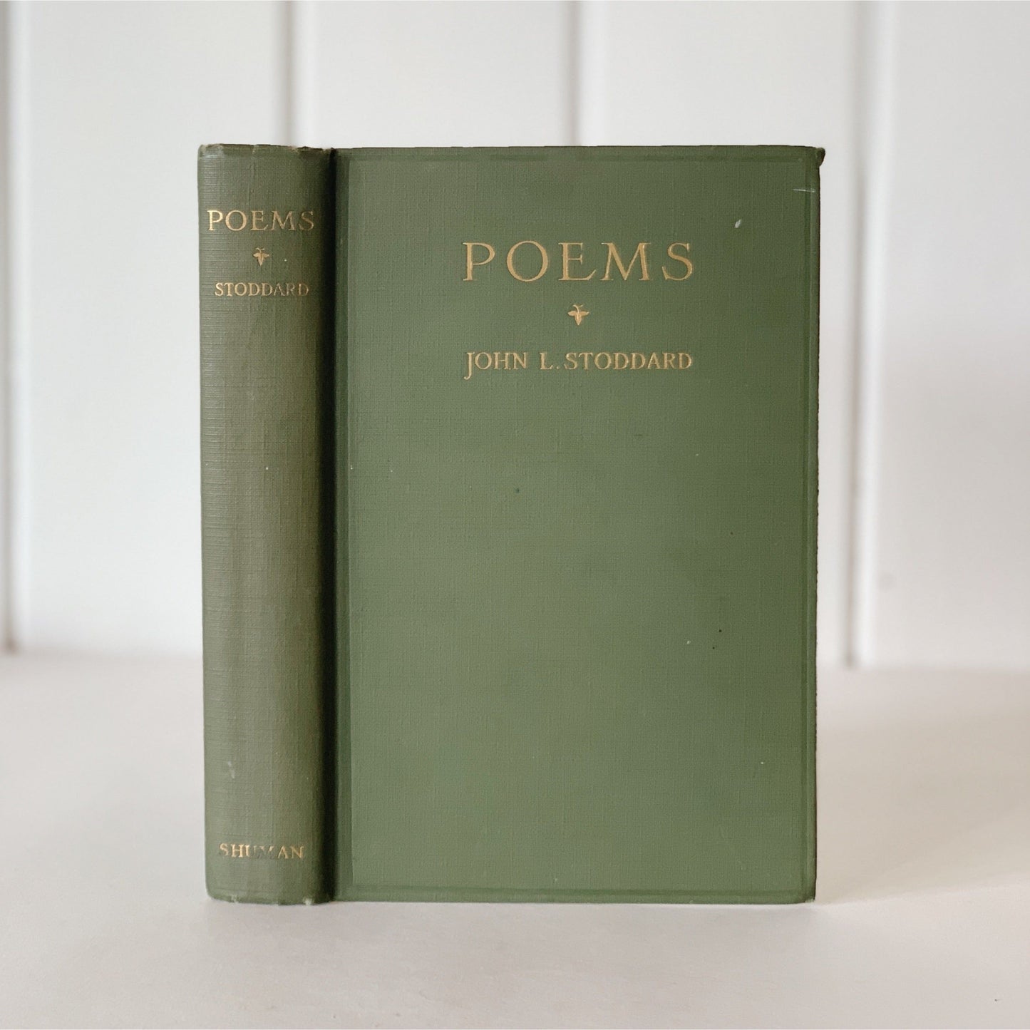 Poems of John L. Stoddard, 1923 Green Hardcover