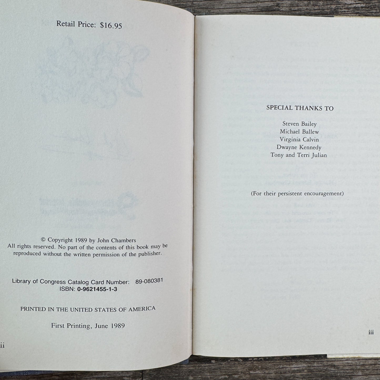 Camellias in Autumn, John Chambers, Signed First Edition, 1989