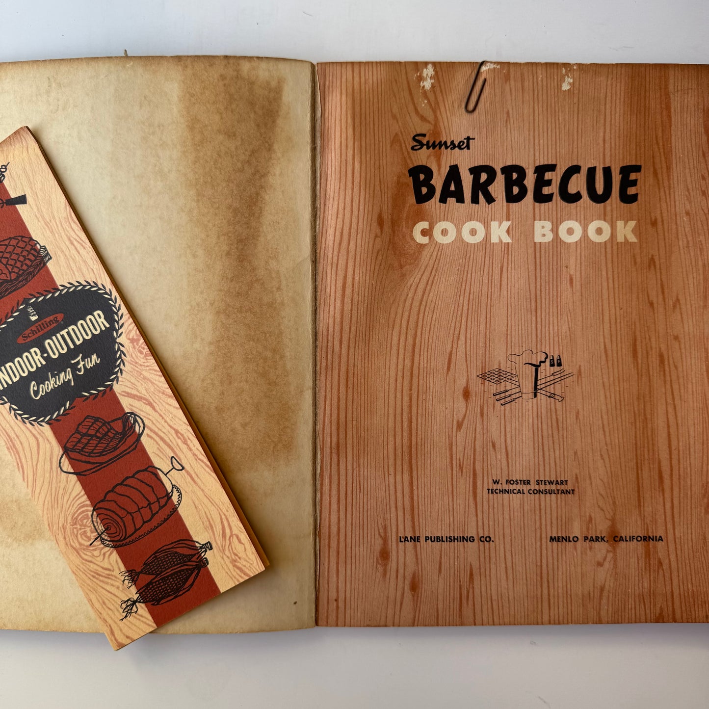 Sunset Barbecue Cook Book 1956 Mid Century Softcover