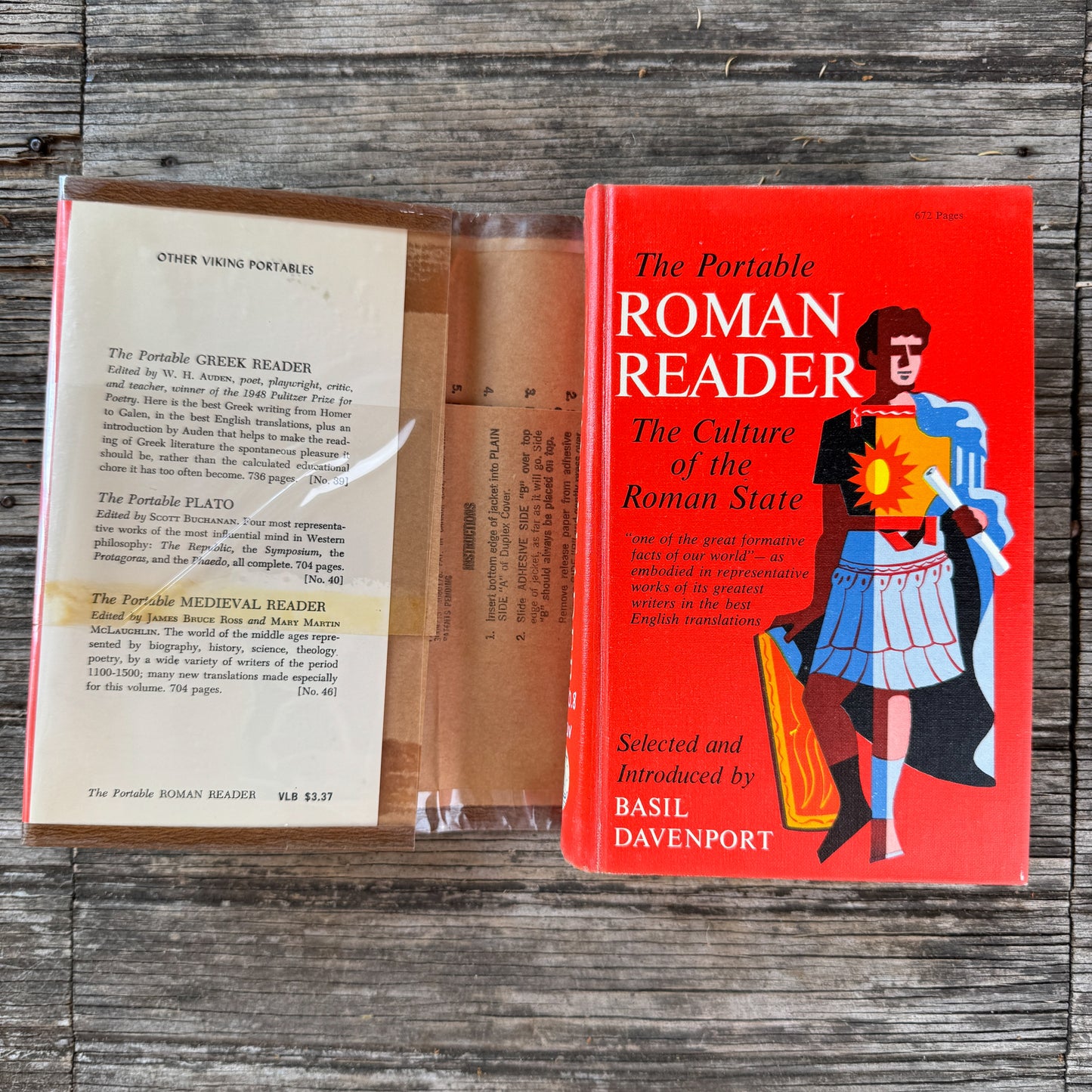 The Portable Roman Reader, The Culture of the Roman State, Basil Davenport, 1967