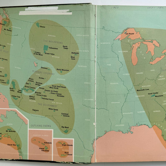 National Parks: A Guide to the National Parks and Monuments of the US, 1964 Illustrated Hardcover