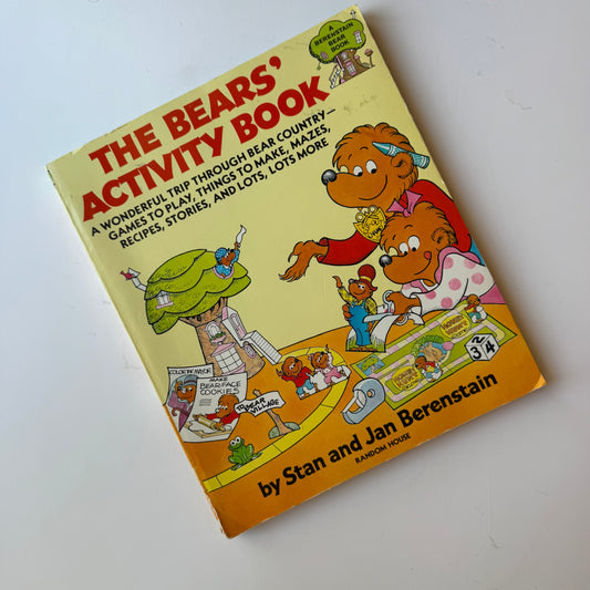 The Bears' Activity Book, 1979, Almost Complete!