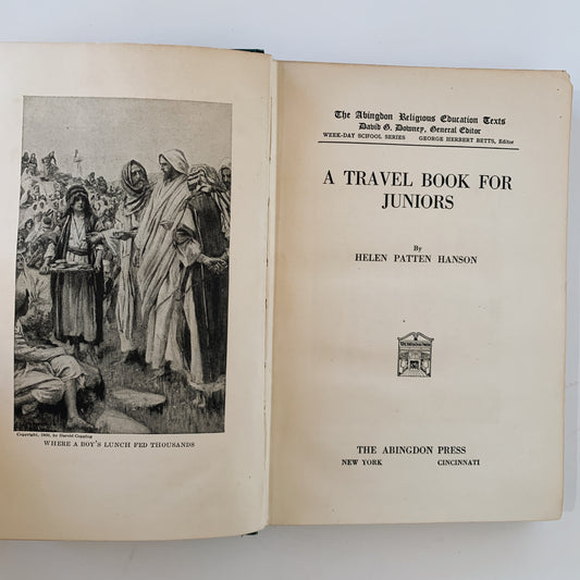 A Travel Book For Juniors, 1921, Religious School Book