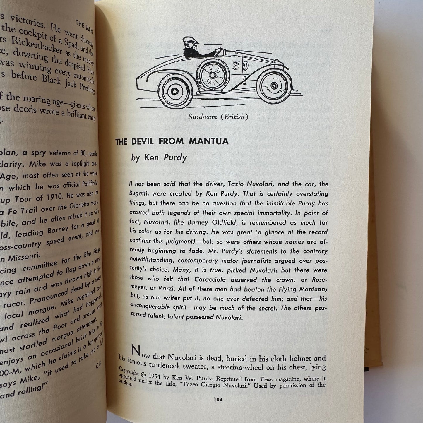 Omnibus of Speed: A Definitive Anthology of Motor Racing Literature, 1958 First Edition Hardcover