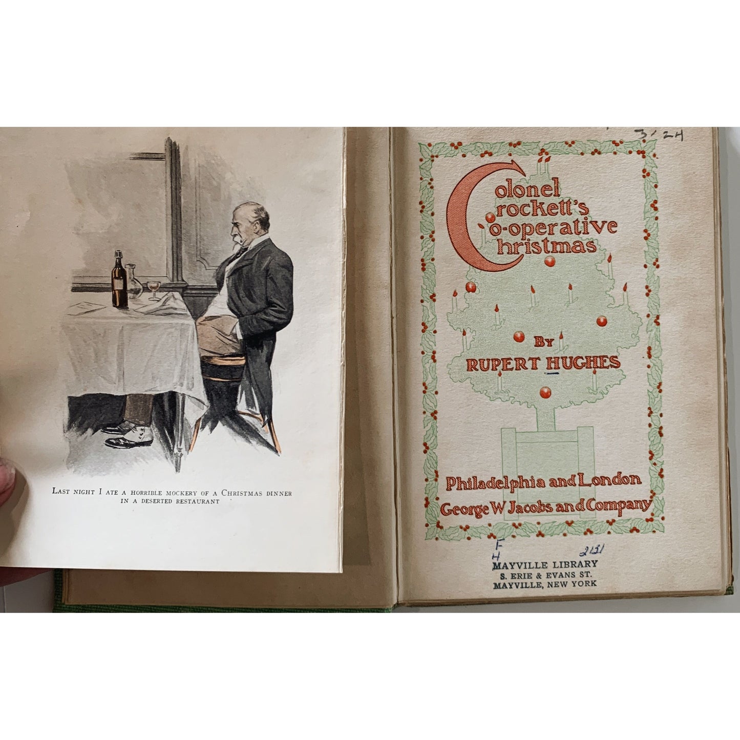 Colonel Crockett's Cooperative Christmas, 1906, Rupert Hughes, Illustrated