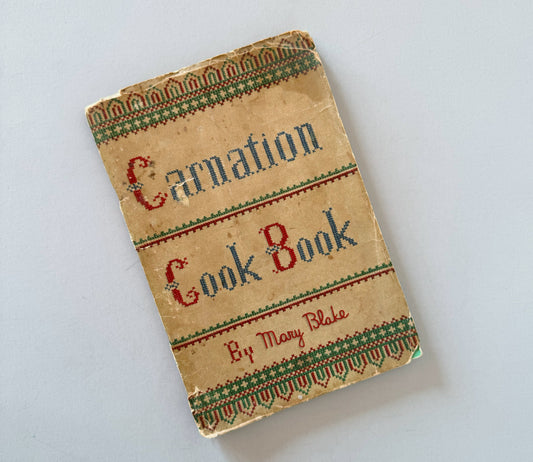 Carnation Cook Book, 1937, Softcover Mid-Century Cookbook by Mary Blake