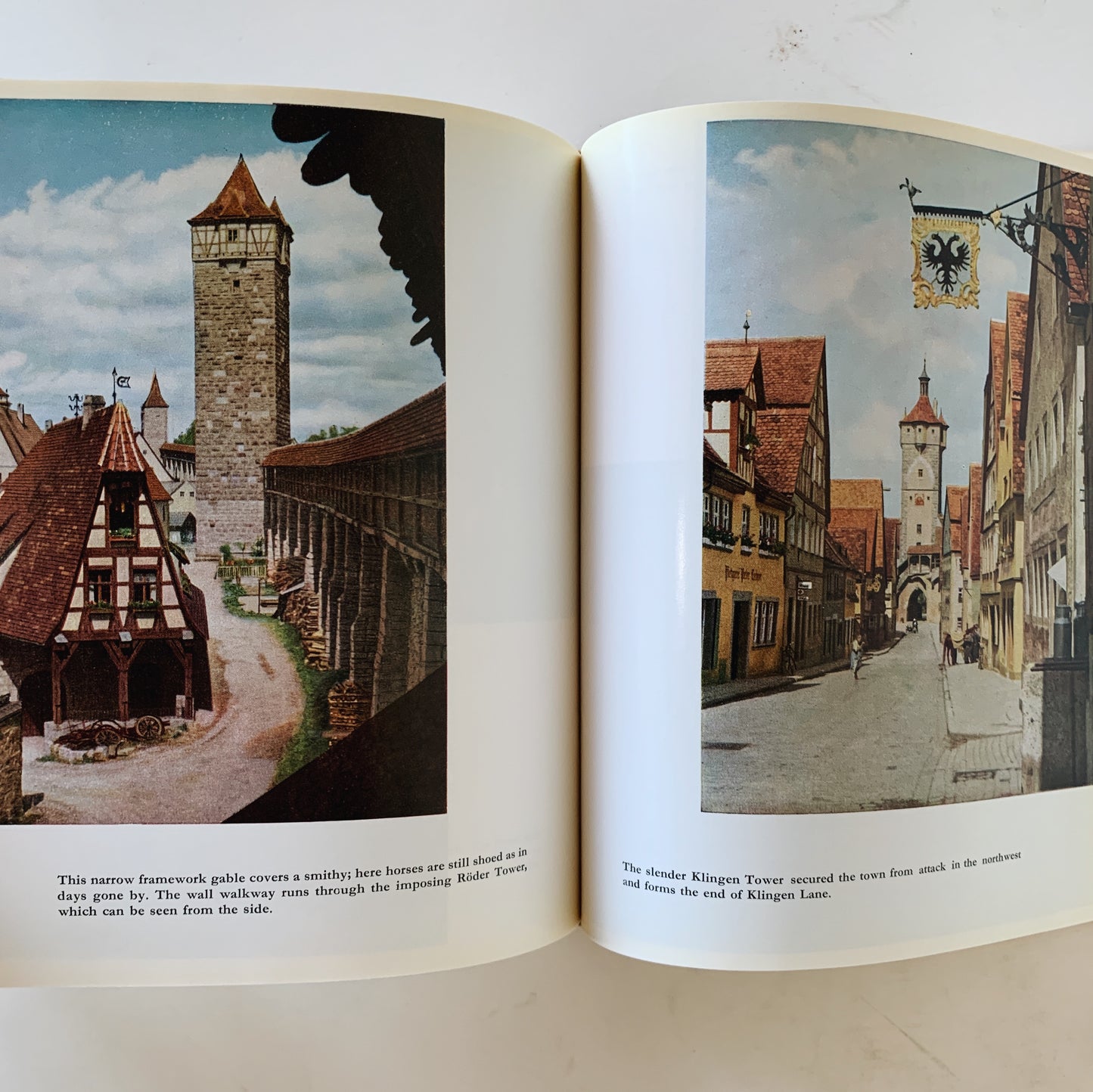 Rothenburg Over the Tauber, 1977, 40 Color Pictures and Map, German Tourist Book