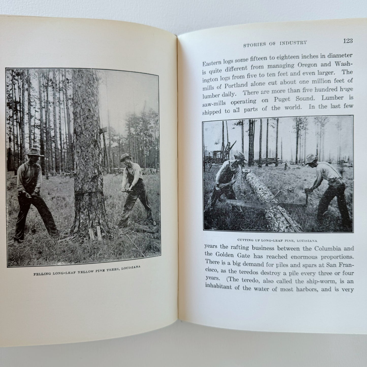 Stories of Industry, Volume I, 1928 School Book, Fuel, Lumber, Mining