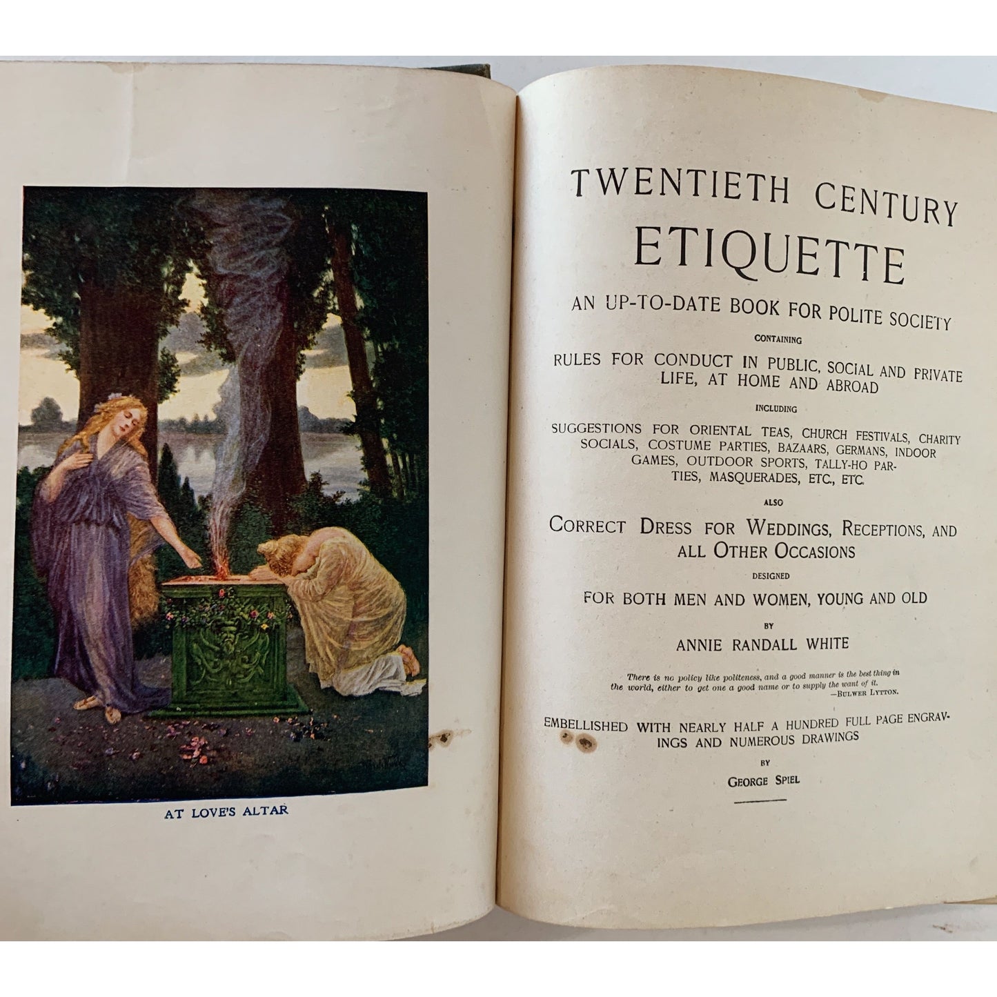 Twentieth Century Etiquette: A Ready Manual for All Occasions, Antique, 1900