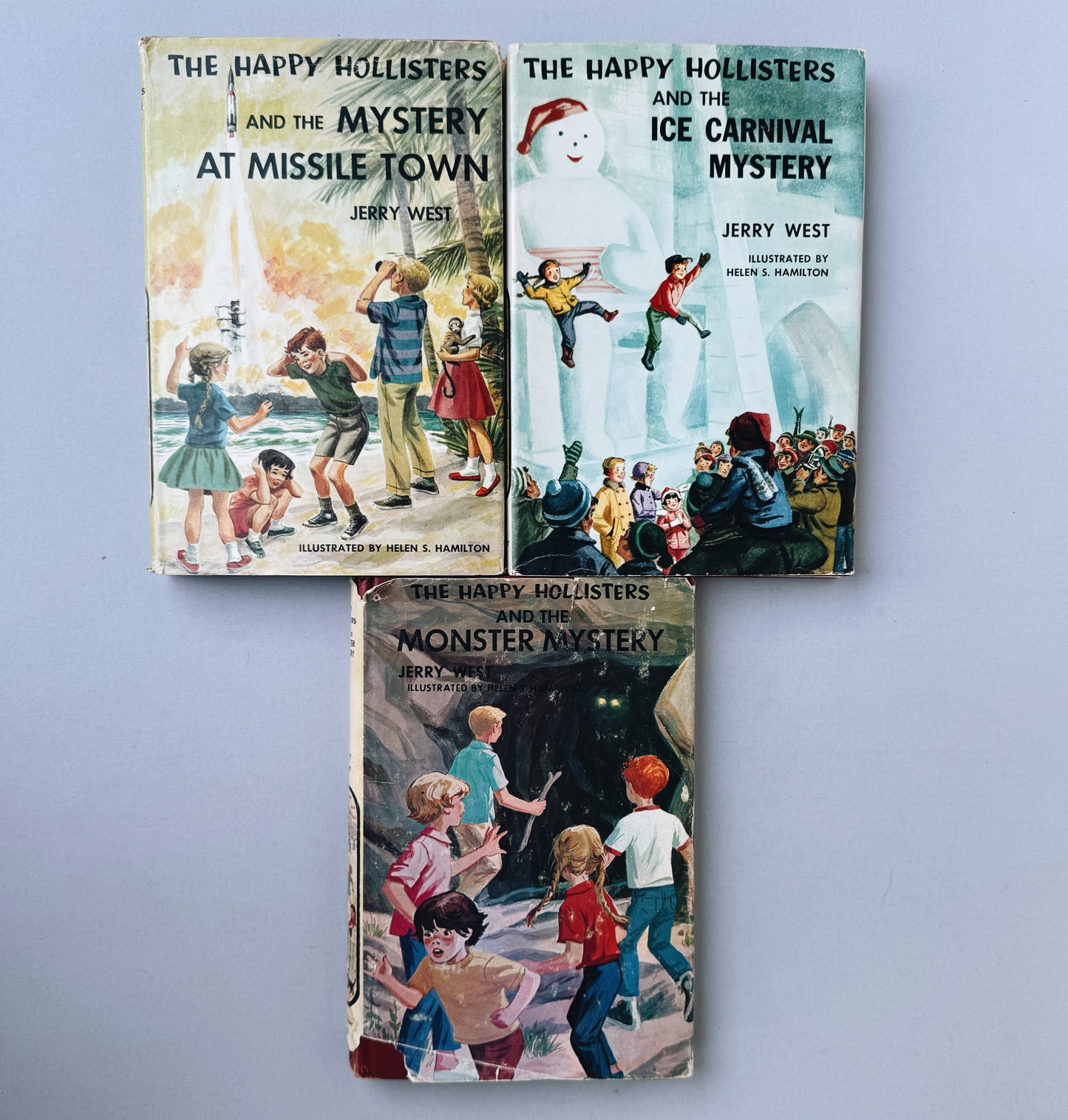 The Happy Hollisters, Jerry West, Set of 3 Vintage Children's Books