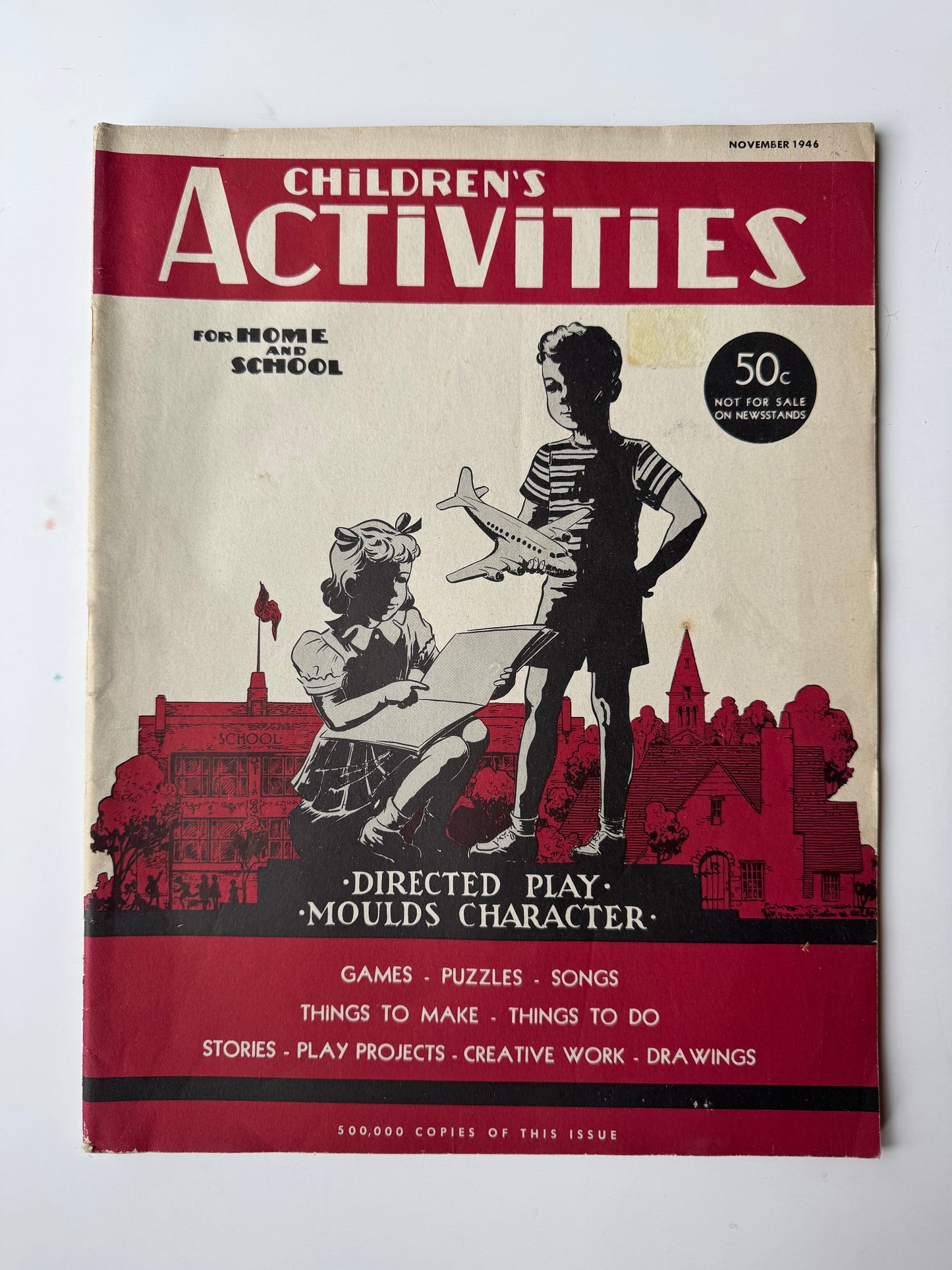 Children's Activities for Home and School, Vintage Magazines Mid Century 1940s, Choose One