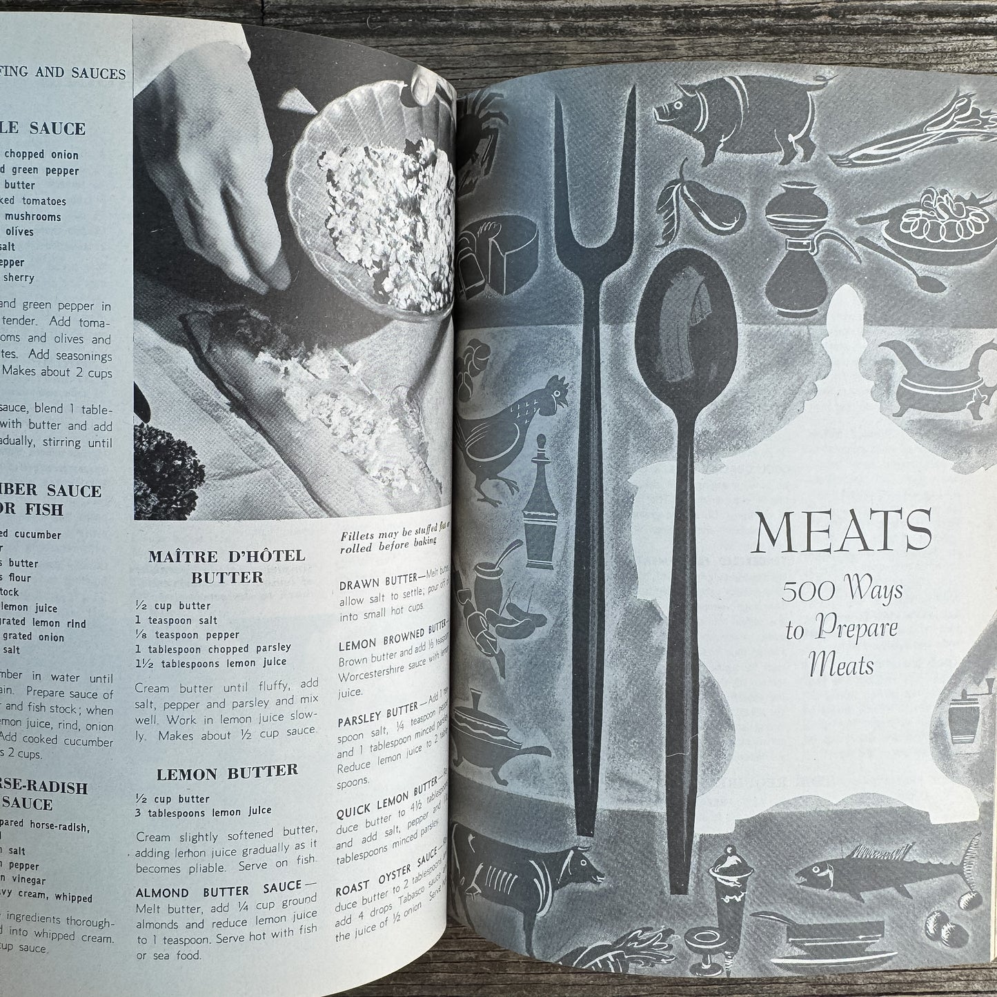Encyclopedic Cookbook, 1976, Red and Black Polka Dots