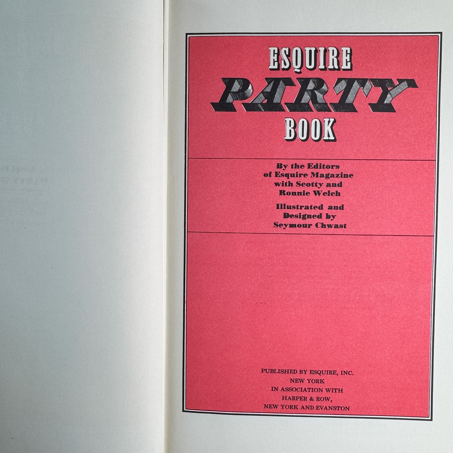 Esquire Party Book, Scotty and Ronnie Welch, 1965