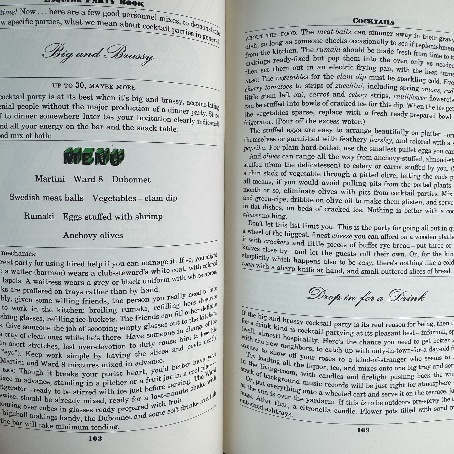 Esquire Party Book, Scotty and Ronnie Welch, 1965