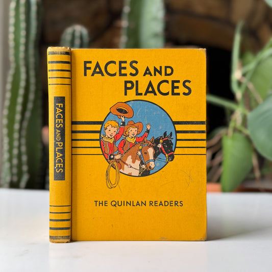 Faces and Places, The Quinlan Readers, 1940 Second Reader, Elementary School Book