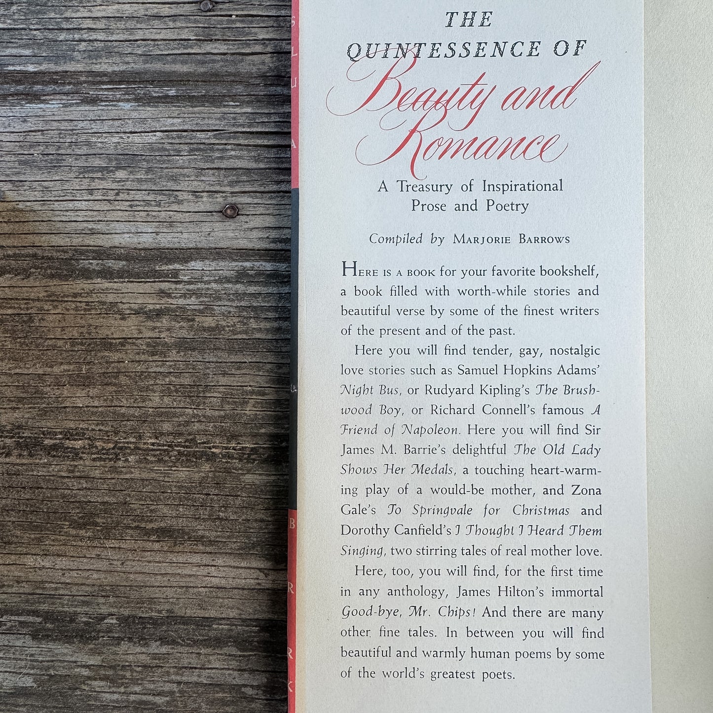 The Quintessence of Beauty and Romance, Inspirational Prose and Poetry, 1955